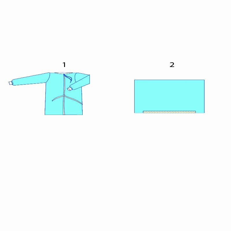 Комплект одягу та покриттів операційних хірургічний №24 Taipan-Pharm стерильний